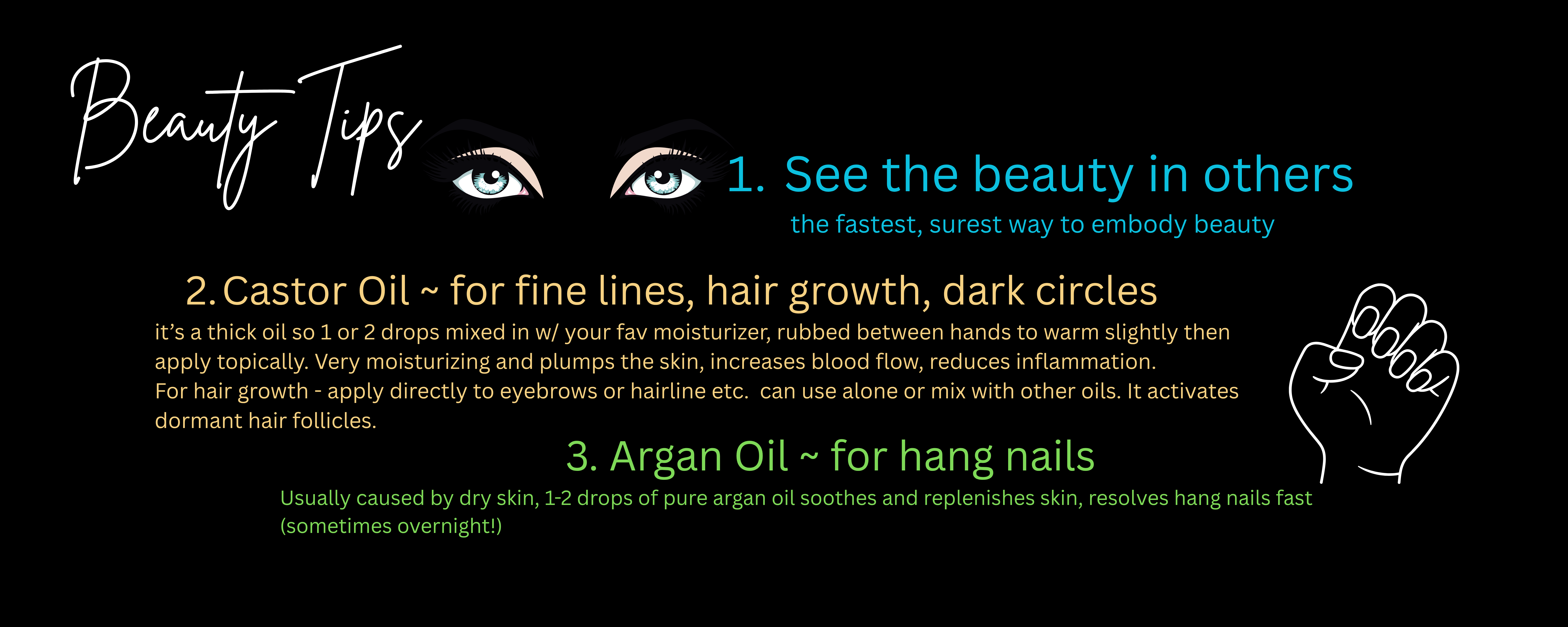 Timeless Faerie’s Beauty Tips (5000 x 2000 px)